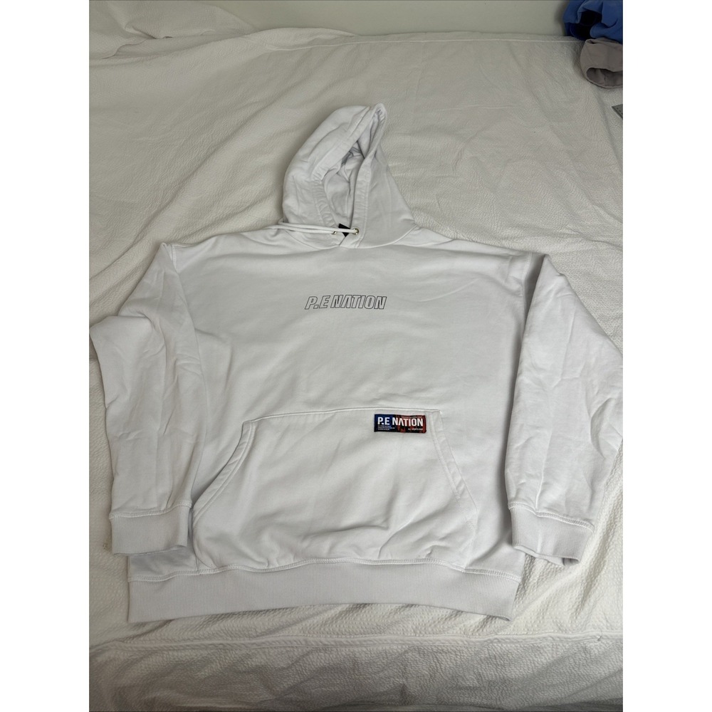P.E NATION  HOODIE 2022 white Sz M
